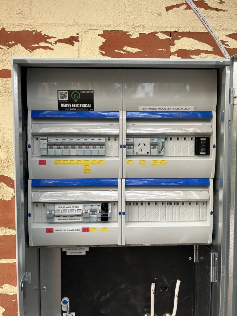 a switchboard with safety switches
